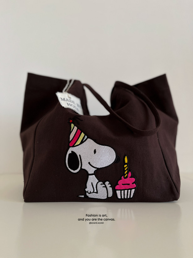 توتبگ اسنوپی هَپی (happy) قهوه ای